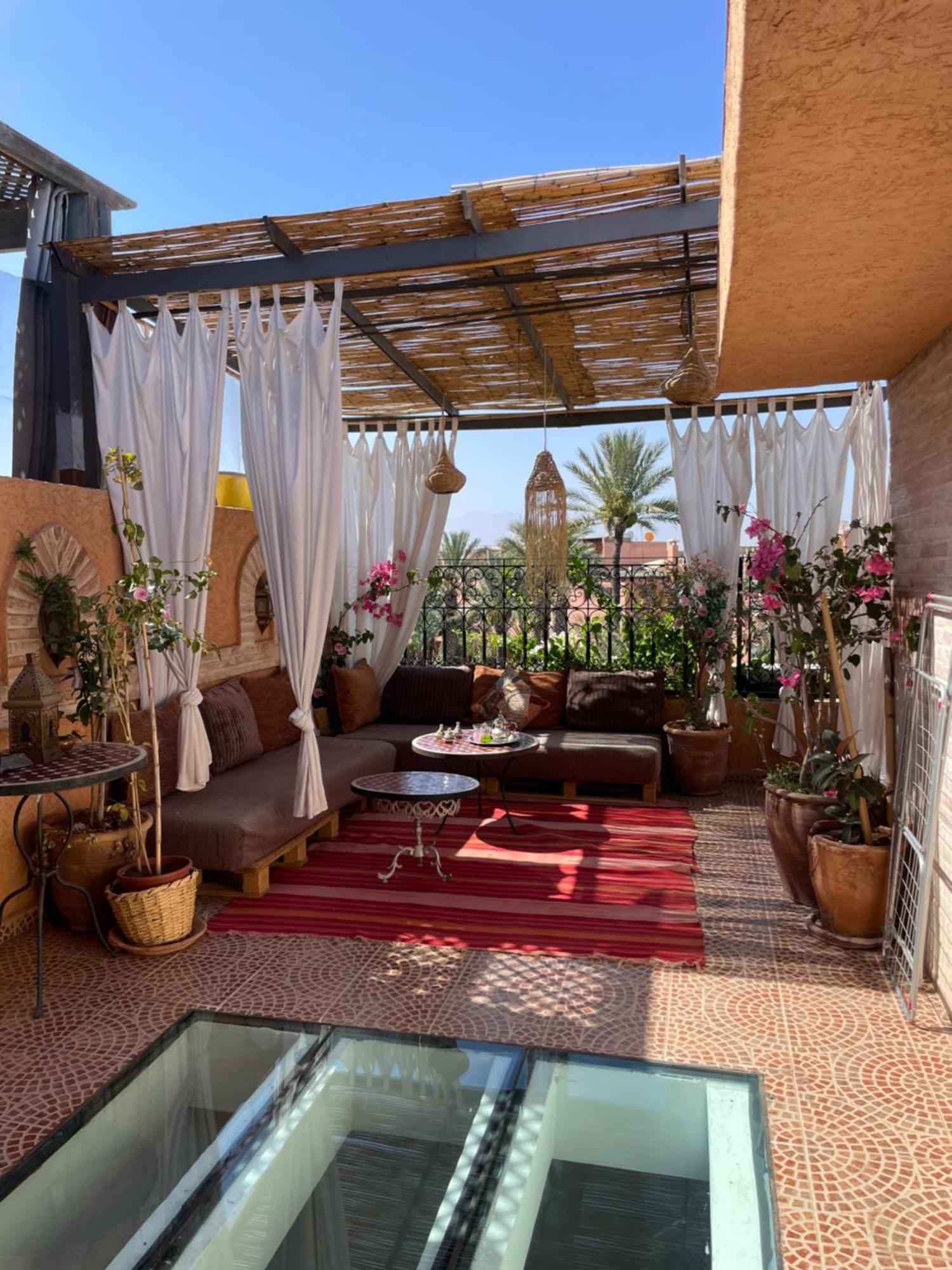 Riad Palmier Fleuri Marrakesh Eksteriør billede